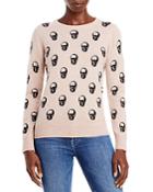 Chelsea & Theodore Cashmere Skull Print Sweater (64% Off) Comparable Value $248