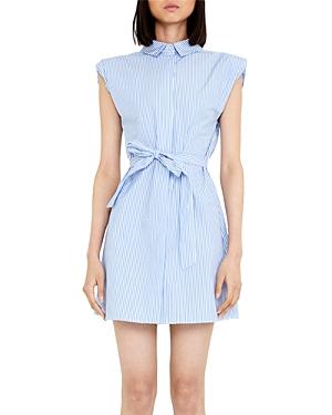 Bardot Striped Shirt Dress