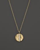 Ippolita 18k Gold Glamazon Stardust Medium Disc Pendant Necklace With Diamonds, 16