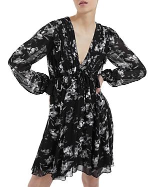 The Kooples Ghost Flowers Pleated Dress