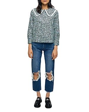 Maje City Floral Print Shirt