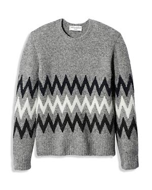 Officine Generale Zigzag Knit Crewneck Sweater