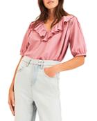 Ba & Sh Twiggy Cotton Ruffled Top