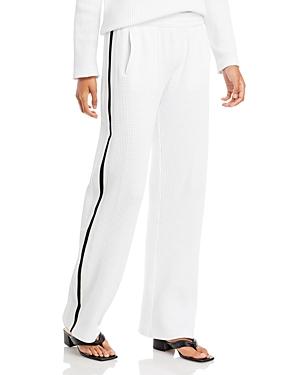 Norma Kamali Waffle Knit Track Pants