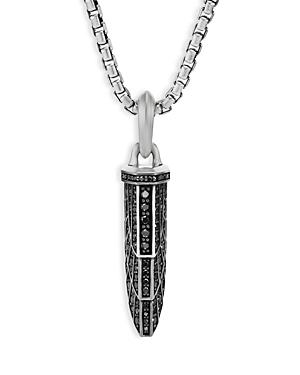 David Yurman Empire Amulet With Pave Black Diamonds