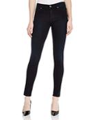 7 For All Mankind Gwenevere Cropped Skinny Jeans In Rinsed Black Night - Compare At $198