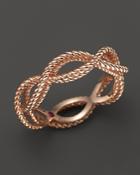 Roberto Coin 18k Rose Gold Single Row Twisted Ring - Bloomingdale's Exclusive