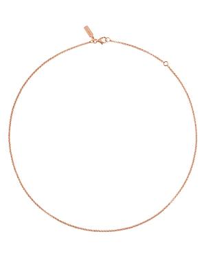 Tous 18k Rose Gold-plated Sterling Silver Chain Choker Necklace, 17.7