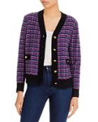 C By Bloomingdale's Cashmere Tweed Contrast Trim Cashmere Cardigan - 100% Exclusive