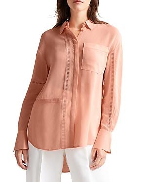 Ted Baker Agniss Lace Trim Tunic Shirt
