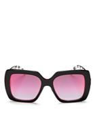 Marc Jacobs Mirrored Square Sunglasses, 53mm
