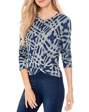 Nic+zoe Ikat Camo Twist Sweater