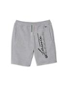 Lacoste Signature Print Cotton Fleece Shorts