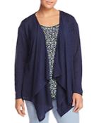 Michael Michael Kors Plus Drape-front Cardigan