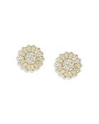 Bloomingdale's Diamond Cluster Stud Earrings In 14k Yellow Gold, 1.35 Ct. T.w. - 100% Exclusive