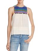 Saylor Embroidered Pom Pom Top - 100% Bloomingdale's Exclusive