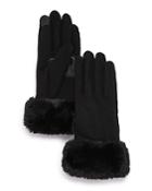 Echo Faux Fur-cuff Tech Gloves