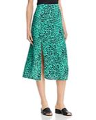 Wayf Altamont Leopard-print Midi Skirt