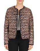 Gerard Darel Pao Reversible Leopard Down Jacket