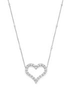 Bloomingdale's Diamond Heart Pendant Necklace In 14k White Gold, 2.0 Ct. T.w. - 100% Exclusive