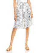 Lanvin Silk Polka Dot Skirt