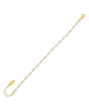 Adinas Jewels Freshwater Pearl Chain Link Bracelet