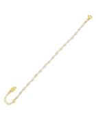 Adinas Jewels Freshwater Pearl Chain Link Bracelet