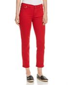 Lauren Ralph Lauren Straight-leg Cropped Jeans In Red
