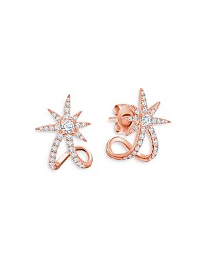 Graziela Gems 18k Rose Gold Diamond Starburst Ear Cuffs