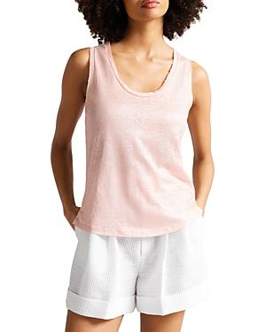 Ted Baker Lavanna Metallic Linen Tank Top