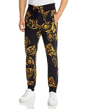 Versace Jeans Couture Cotton Garland Baroque Print Regular Fit Sweatpants