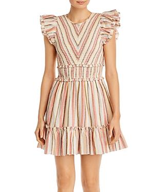 Saylor Tulsi Striped Mini Dress