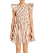Saylor Tulsi Striped Mini Dress