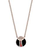 Bloomingdale's Diamond & Enamel Lady Bug Pendant Necklace In 14k Rose Gold, 15-16 - 100% Exclusive