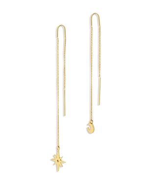 Allsaints Pave Celestial Threader Earrings