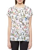Ted Baker A-to-z Floral Print Tee