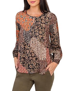Daniel Rainn Printed Long Sleeve Top