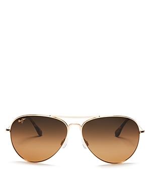 Maui Jim Women's Mavericks Polarized Aviator Sunglasses, 61mm