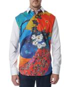 Robert Graham Floral Print Limited Edition Classic Fit Long Sleeve Shirt
