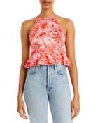 Cinq A Sept Paisley Imprint Sleeveless Top