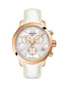 Tissot Quickster Women's Quartz Watch With Mother Of Pearl Dial, 42mm