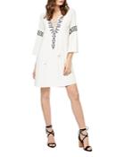 Sanctuary Lucie Embroidered Lace-up Peasant Dress