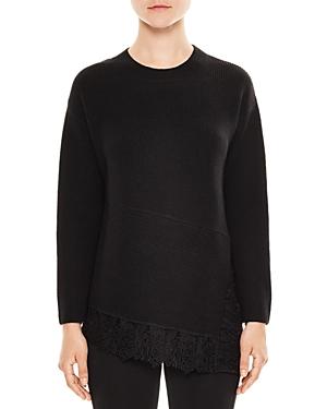 Sandro Blake Lace-trimmed Sweater