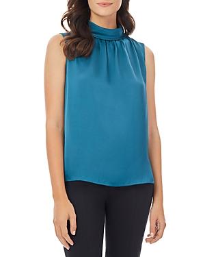 Misook Mock Neck Sleeveless Blouse