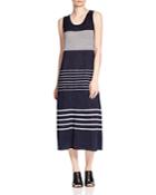 Vince Striped Midi Dress