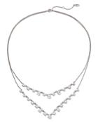 Nadri Silver-tone Cubic Zirconia Layered Necklace, 16-18