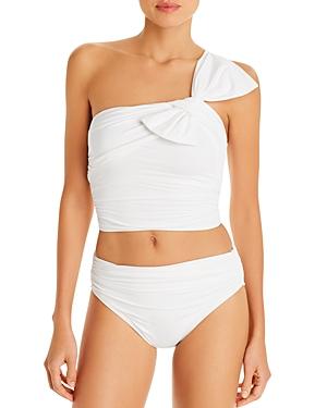 Carmen Marc Valvo Asymmetric Underwire Bandeau Bikini Top