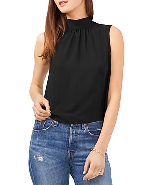 1.state Mock Neck Tie Top