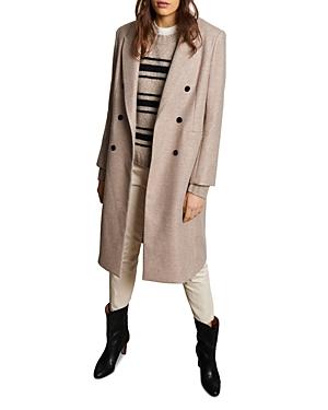 Ba & Sh Double Breasted Topper Coat
