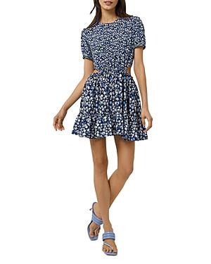 French Connection Bethany Verona Cutout Waist Mini Dress